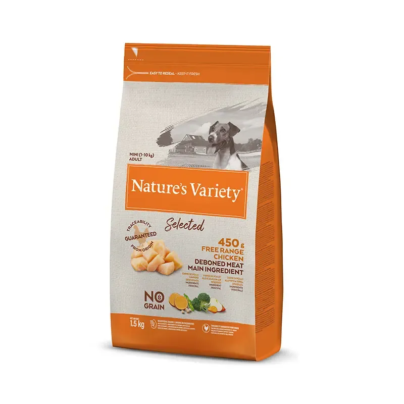 NATURE'S V SELEC CANINE ADULT MINI POLLO  1,5 KG (NDR)