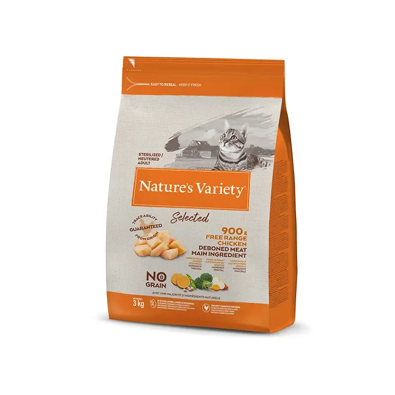 NATURE'S V SELECT FELINE ADULT STERIL POLLO 3KG (NDR)