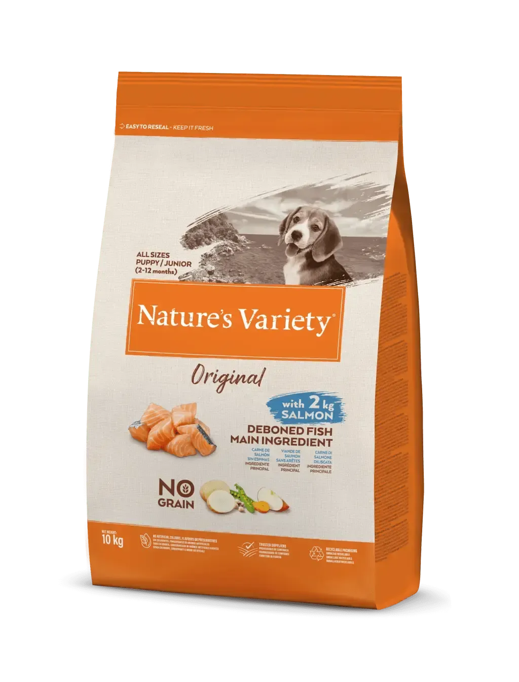 NATURE'S V ORIGINAL CANINE JUNIOR SALMON 10KG (NDR)