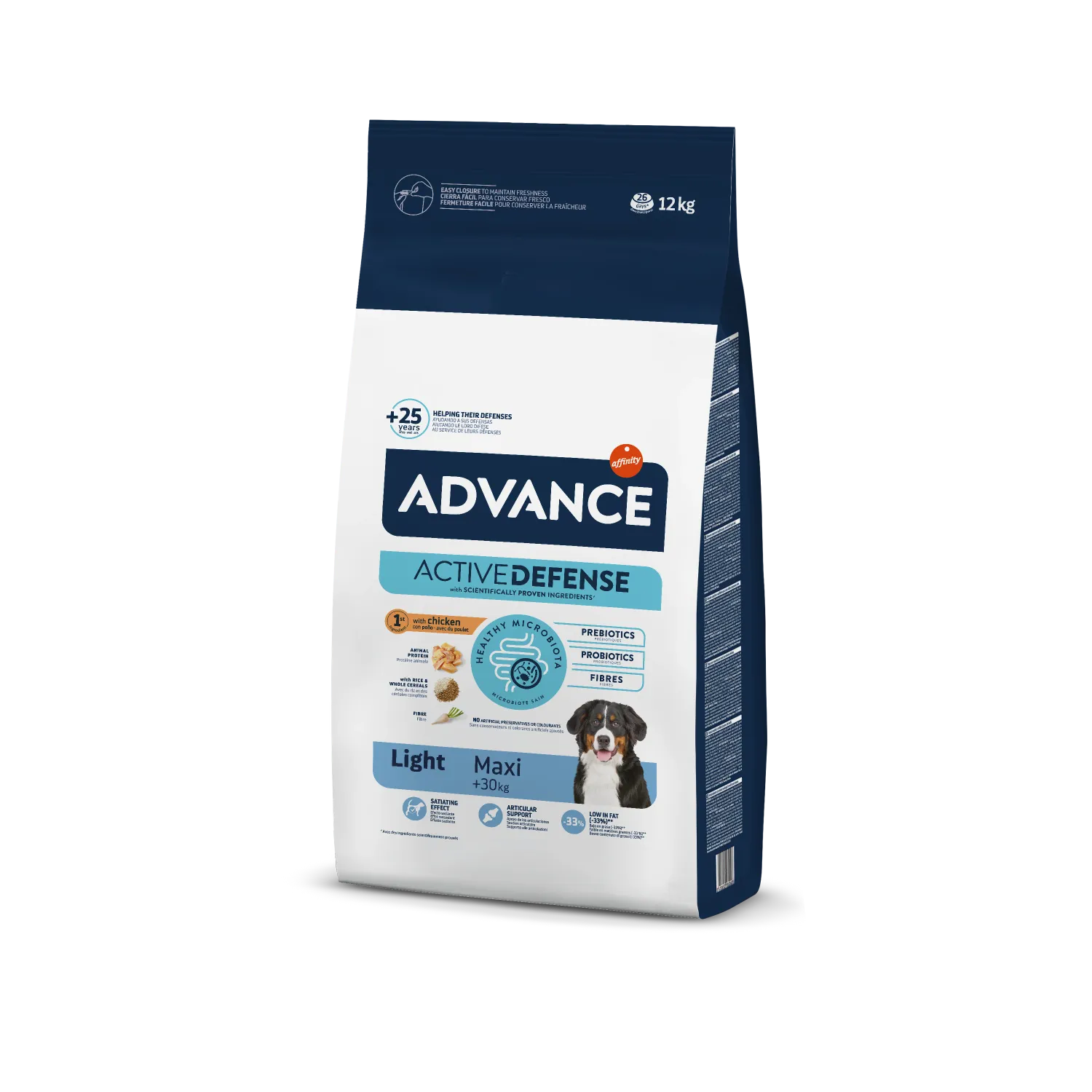 ADVANCE MAXI LIGHT CHICKEN & RICE 12KG