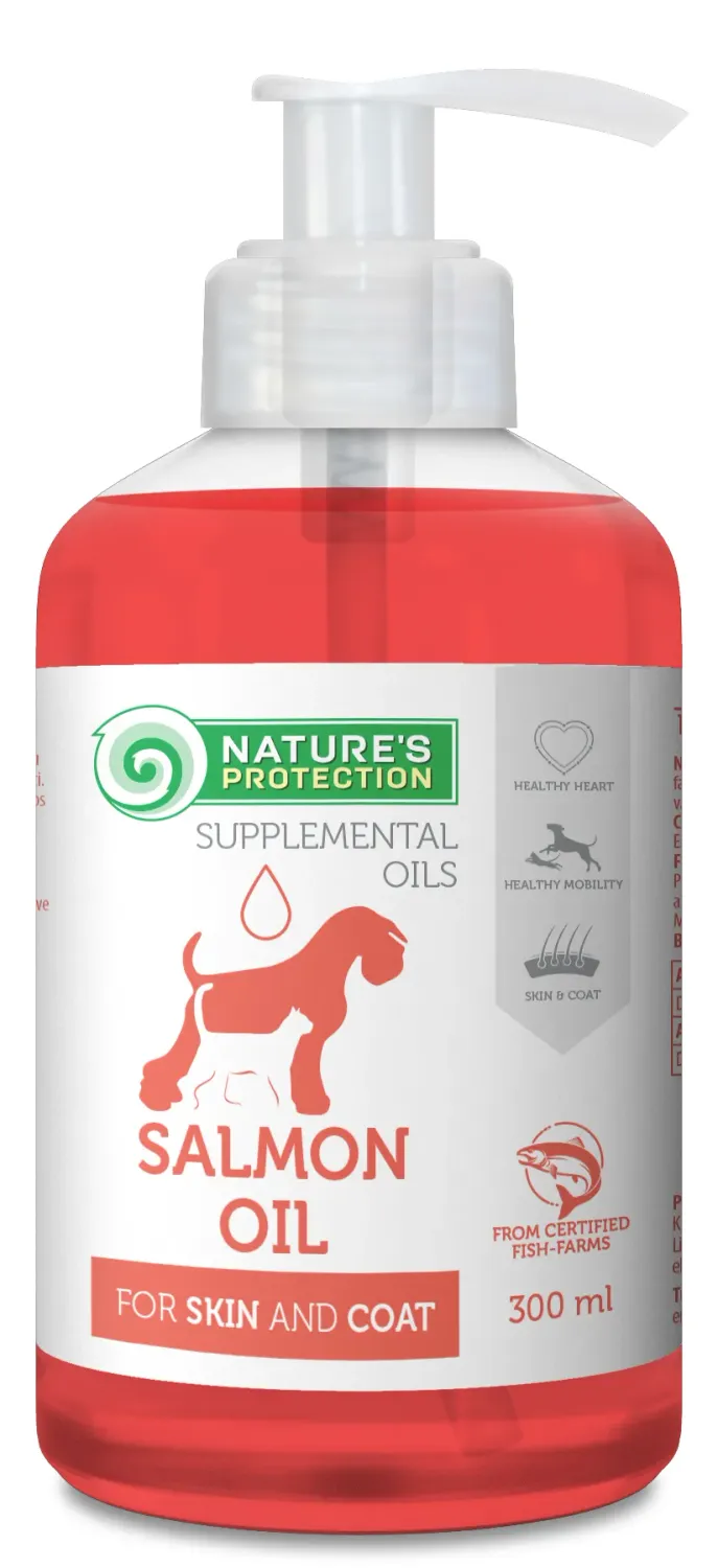 NATURE'S P ACEITE DE SALMON PARA PERROS Y GATOS 300ML