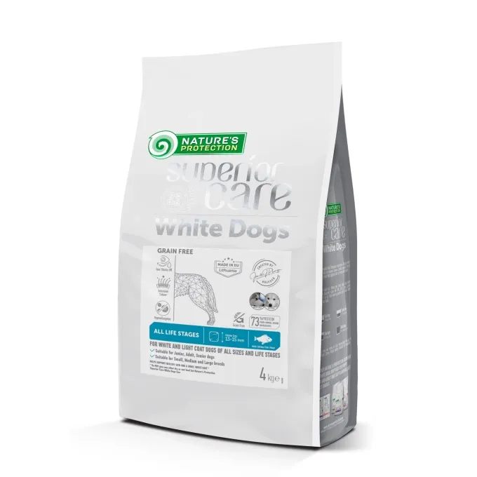 NATURE'S P SC WHITE DOG ADULT GRAIN FREE PESCADO BLANCO 4KG NATURE'S P SC WHITE DOG ADULT GRAIN FREE PESCADO BLANCO 4KG