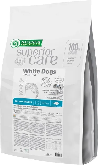 NATURE'S P SC WHITE DOG ADULT GRAIN FREE PESCADO 10KG