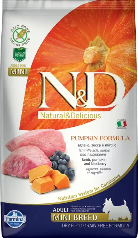 FARMINA ND DOG PUMPKIN MINI CORDERO 2,5KG FARMINA ND DOG PUMPKIN MINI CORDERO 2,5KG