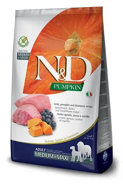 FARMINA ND DOG PUMPKIN MEDIUM MAXI CORDERO 2,5KG