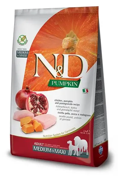 FARMINA ND DOG PUMPKIN MEDIUM MAXI POLLO 2,5KG