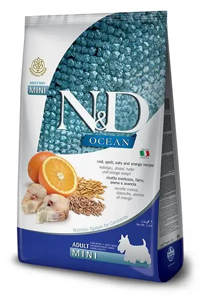 FARMINA ND DOG OCEAN LOW GRAIN MINI BACALAO 2,5KG
