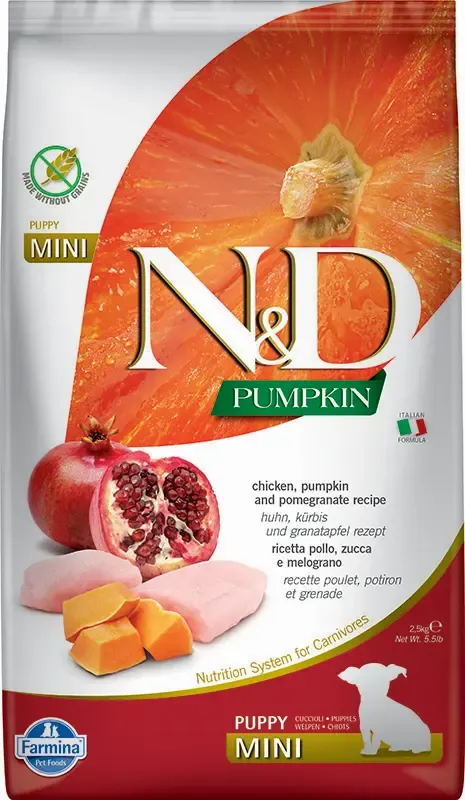 FARMINA ND DOG PUPPY PUMPKIN MINI POLLO 2,5KG