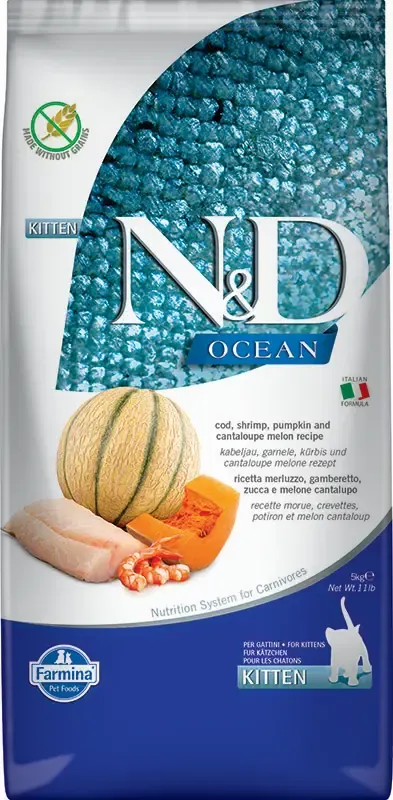 FARMINA ND CAT KITTEN OCEAN BACALAO CALABAZA 5KG