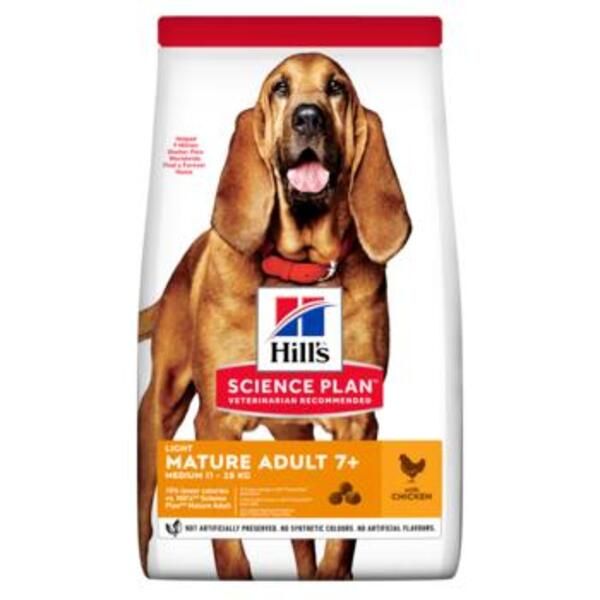 SP CANINE LIGHT MATURE 7+ MEDIUM POLLO 14KG