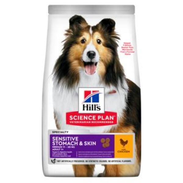 SP CANINE SENSITIVE STOMACH&SKIN MEDIUM 14KG