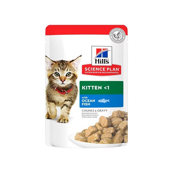 SP KITTEN POLLO Y PESCADO AZUL 12 BOLSITAS X 85G