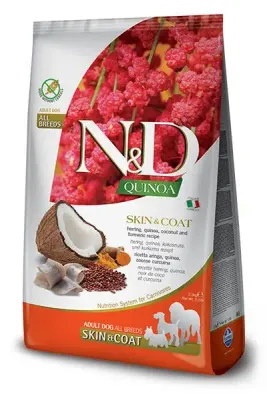 FARMINA ND DOG QUINOA SKIN COAT ARENQUE 7KG