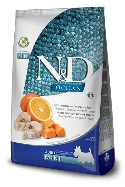 FARMINA ND DOG OCEAN PUMPKIN MINI BACALAO 7KG