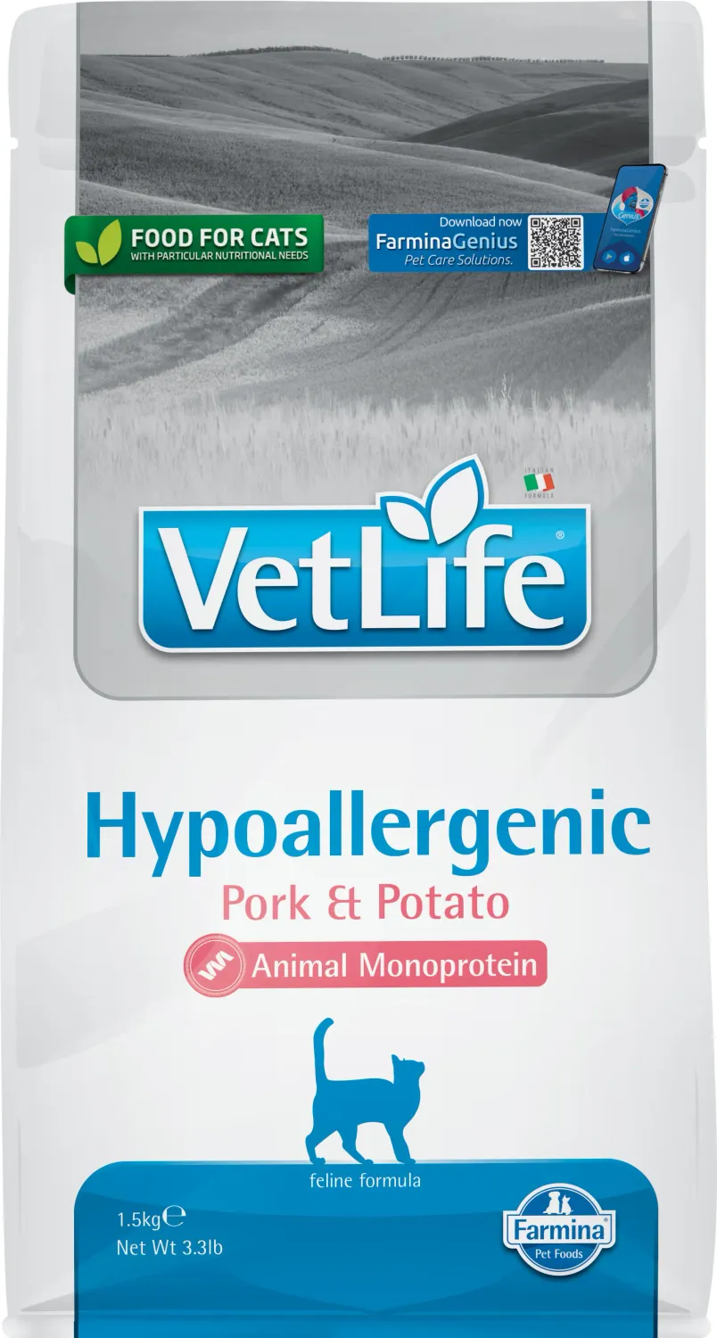 FARMINA VET LIFE CAT HYPOALLERGENIC CERDO ADULT 400GR FARMINA VET LIFE CAT HYPOALLERGENIC CERDO ADULT 400GR