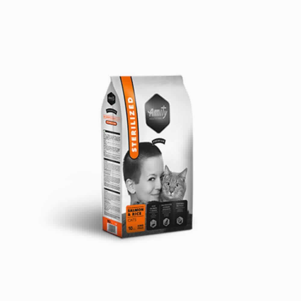 AMITY P STERILIZED CATS SALMON/RICE 1.5 KG