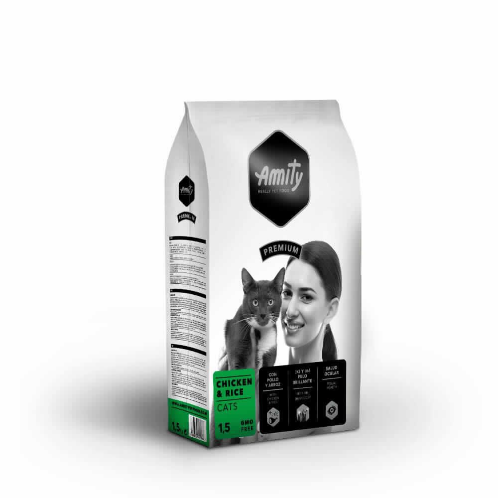 AMITY P CATS CHICKEN&RICE 1,5 KG