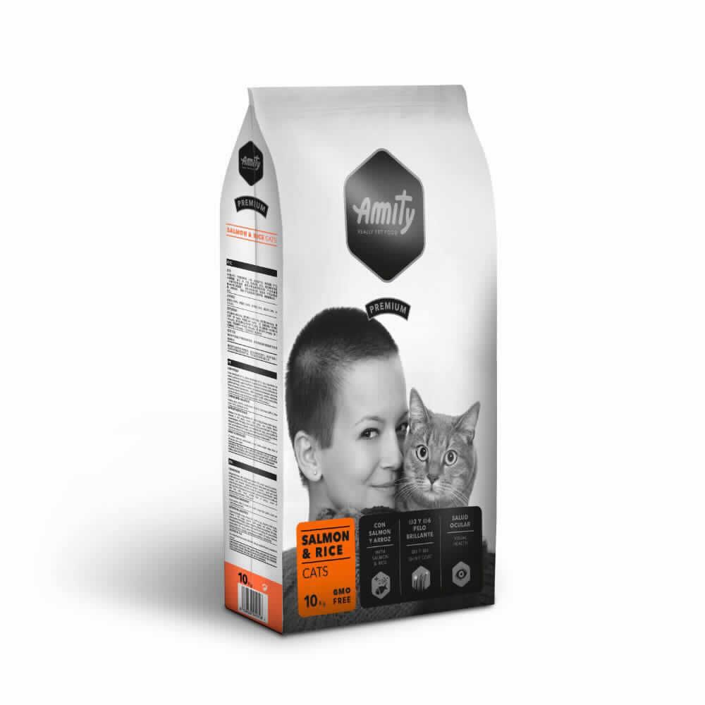 AMITY P CATS SALMON&RICE 10 KG