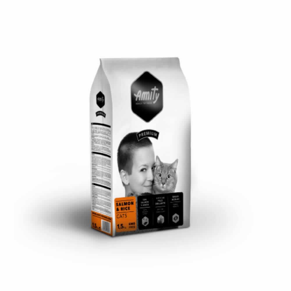AMITY P CATS SALMON&RICE 1,5 KG