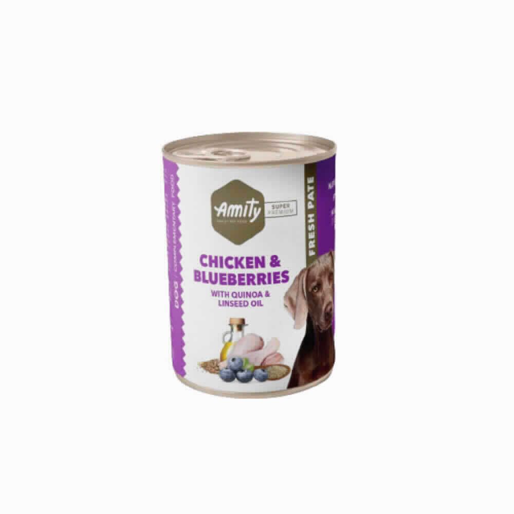 AMITY SP DOG CHICKEN & BLUEBERRIES 400gr