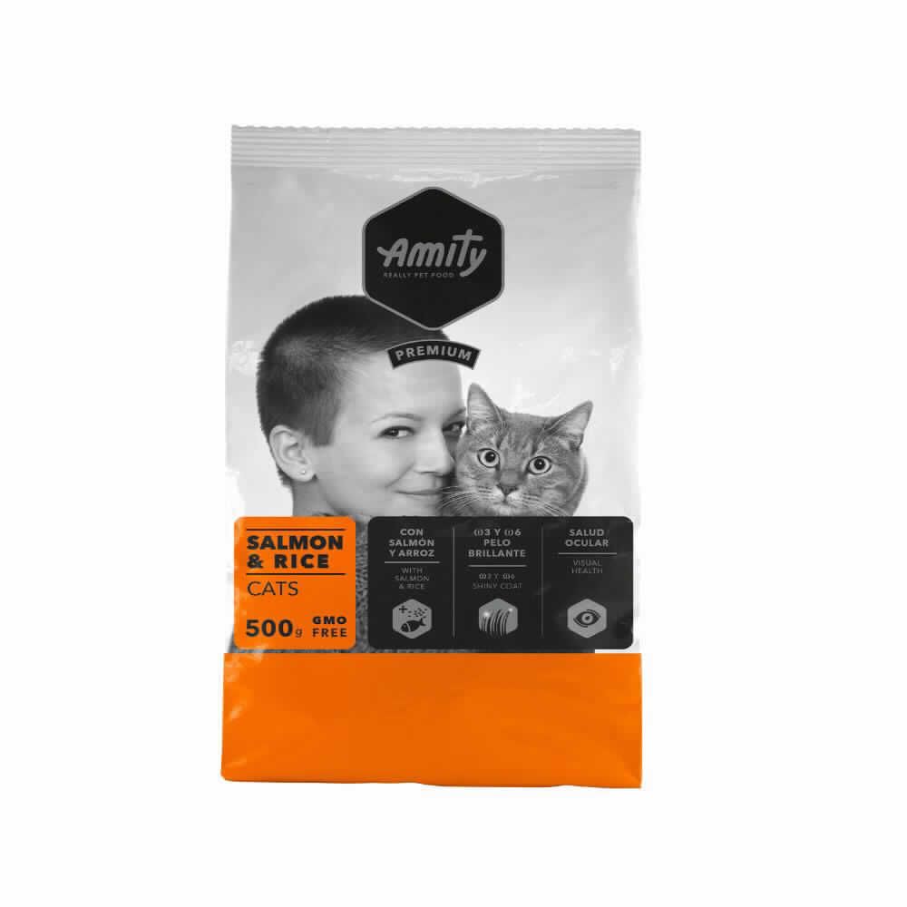 AMITY P CATS SALMON&RICE 600 GR