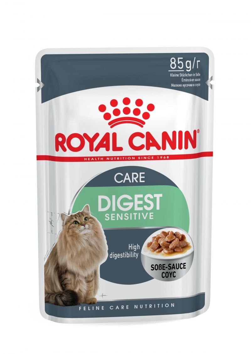 ROYAL CANIN FELINE DIGEST SENSITIVE GRAVY 12 BOLSITAS X 85G