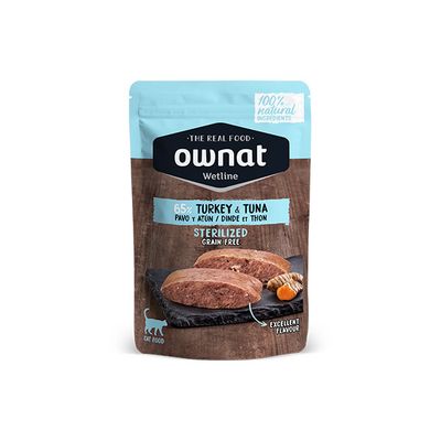 OWNAT GATO WETLINE STERILIZED TURKEY&TUNA 12X85G