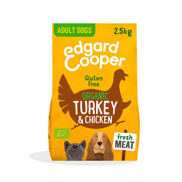 EDGARD & COOPER CANINE ADULT BIO ORGANIC PAVO Y POLLO 2,5KG EDGARD & COOPER CANINE ADULT BIO ORGANIC PAVO Y POLLO 2,5KG