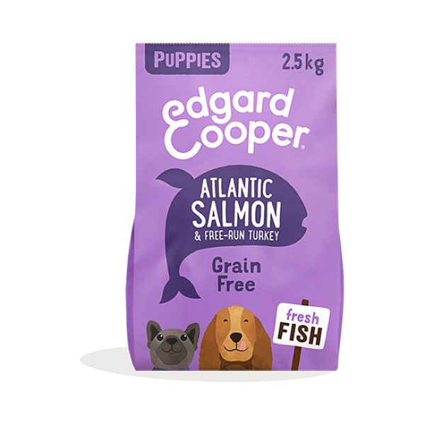 EDGARD & COOPER CANINE PUPPY SALMON ATLANTICO Y PAVO 2,5KG