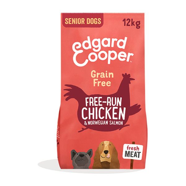EDGARD & COOPER CANINE SENIOR POLLO Y SALMON NORUEGO 12KG
