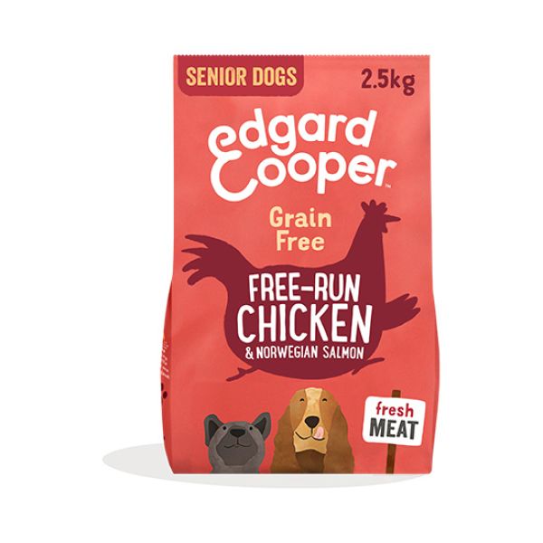 EDGARD & COOPER CANINE SENIOR POLLO Y SALMON NORUEGO 2,5KG