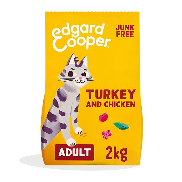 EDGARD & COOPER  FELINE ADULT PAVO CORRAL Y POLLO CORRAL 2KG