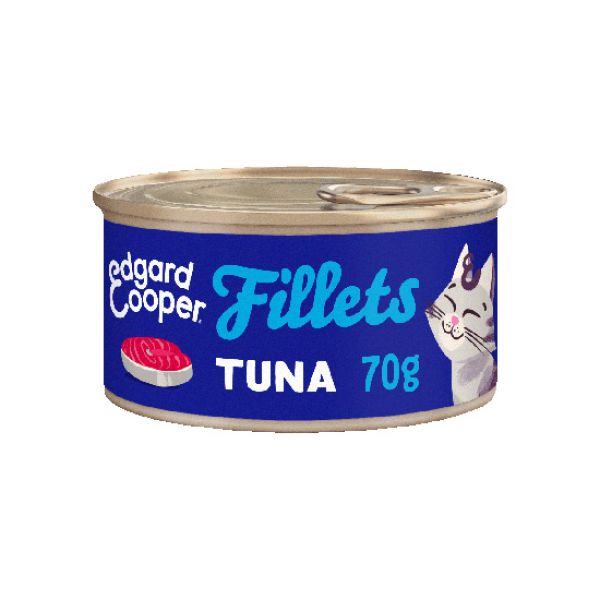 EDGARD & COOPER FELINE FILETES ATUN LATA 24X70G