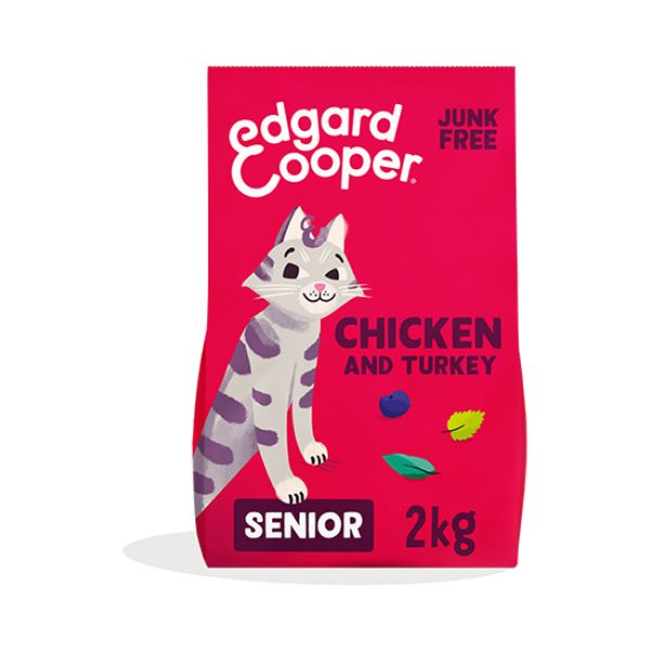 EDGARD & COOPER FELINE SENIOR POLLO Y PAVO 2KG