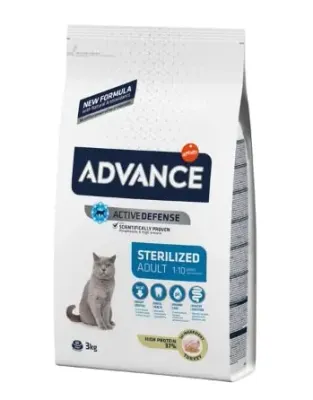 ADVANCE FELINE ADULT STERILIZED PAVO 3KG (NDR)