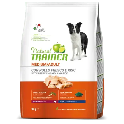NATURAL TRAINER CANINE ADULT MEDIUM POLLO 3KG (NDR)