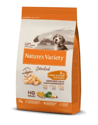 NATURE'S V SELECTED CANINE PUPPY POLLO 10KG (NDR)