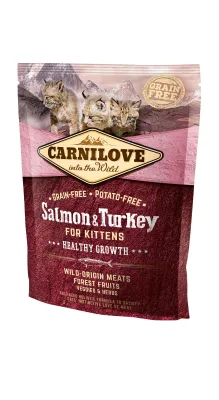 CARNILOVE FELINE KITTEN SALMON PAVO 400GR
