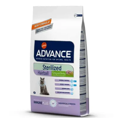 ADVANCE FELINE STERILISED HAIRBALL 1,5KG (NDR)