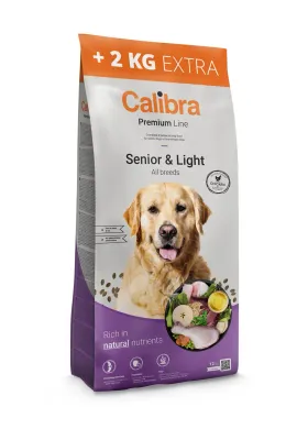 CALIBRA DOG PREMIUM LINE SENIOR LIGHT POLLO 12+2KG