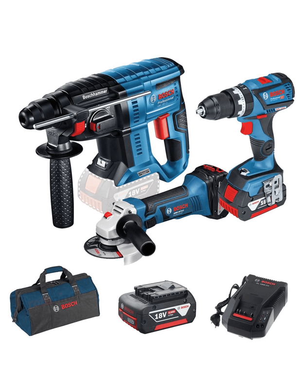 BOSCH 0615990M0U GBH 18V-21 Professional (Incluye 3 baterías + 1 cargador)