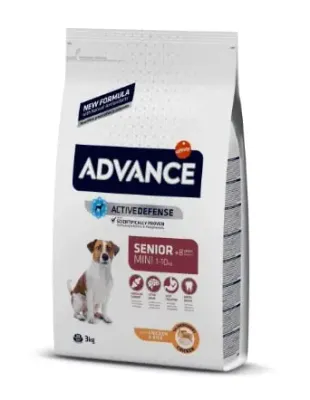 ADVANCE CANINE SENIOR MINI POLLO ARROZ 3KG PV (NDR)