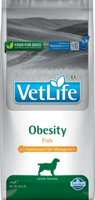 FARMINA VET LIFE NAT DOG OBESITY PESCADO ADULT 12KG