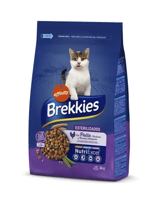 BREKKIES EXCEL FELINE ADULT STERILIZED 3KG (NDR)