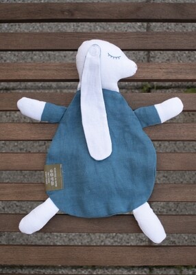 BABY SLEEP SOOTHER FEK'S BEDDING, MICI, 100% LINEN - navy sheep
