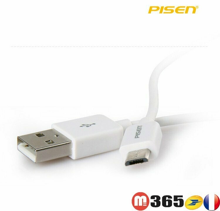 Micro USB  pisen cable Données Câble Chargeur pisen