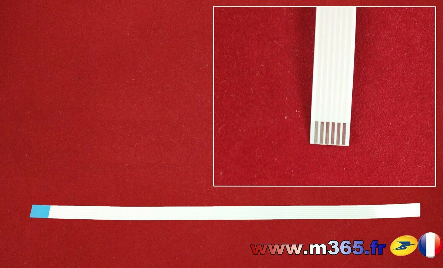 nappe 6 pins 20cm*0.7cm Connecteurs  en opposées face