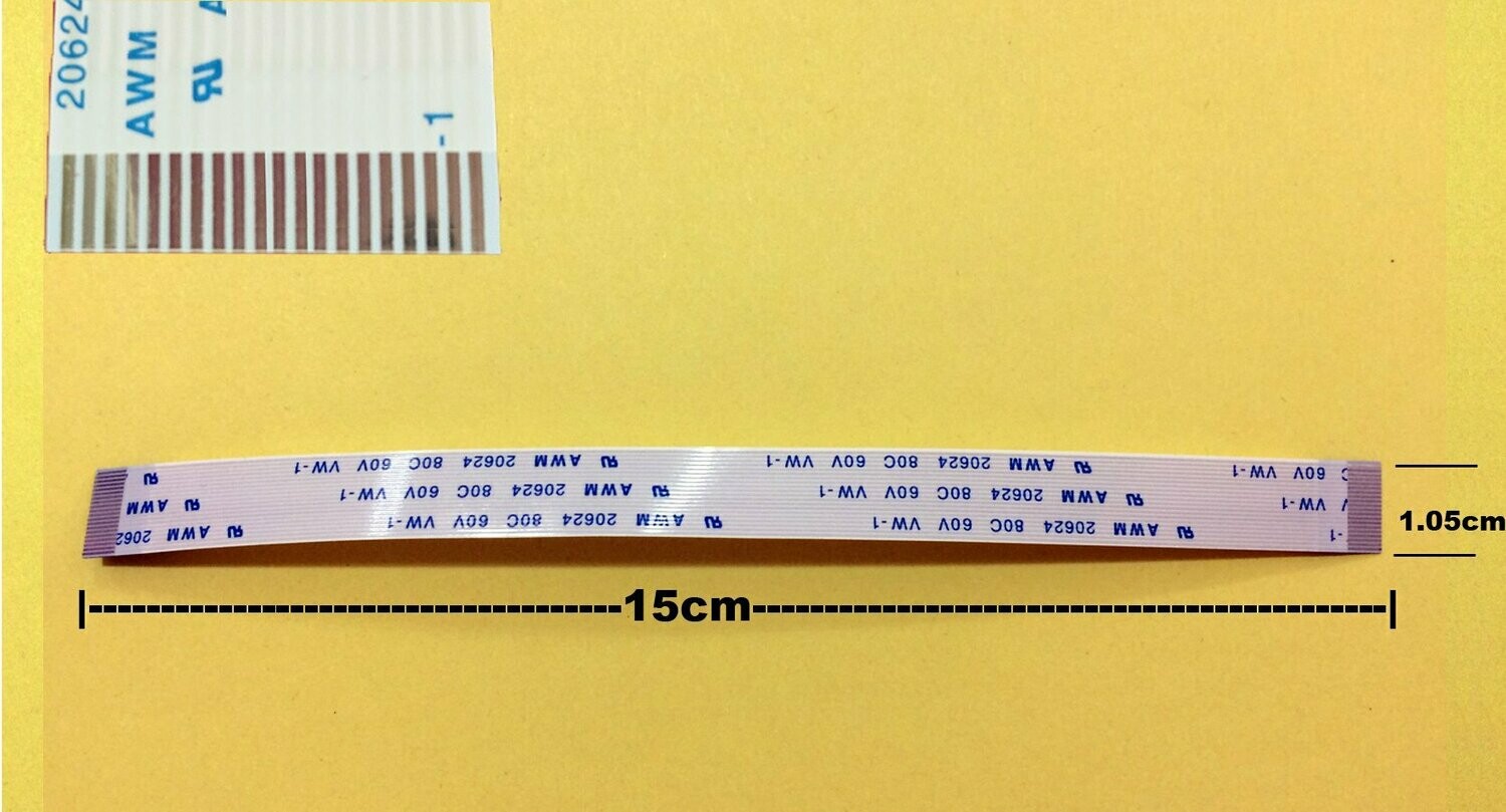 nappe 20 pins 15cm*1.05cm Connecteurs  en même face