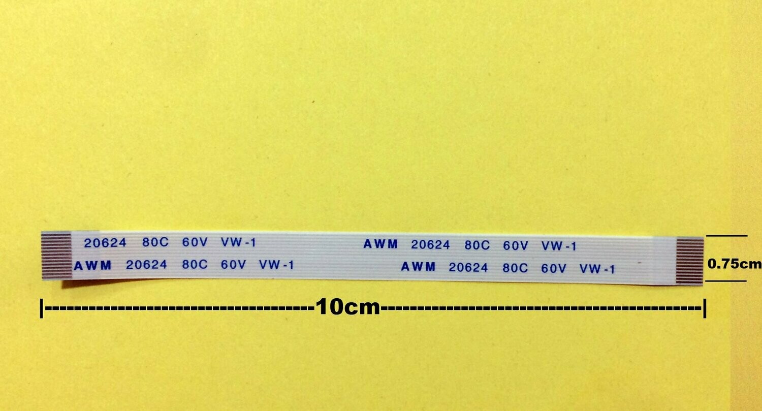 nappe 14 pins 10cm*0.75cm Connecteurs  en même face