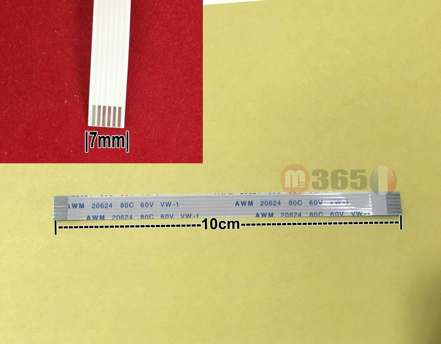 nappe 6 pins 10cm*0.7cm Connecteurs en même face
